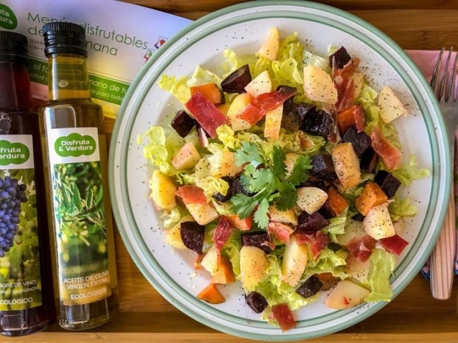 Ensalada otoñal con tuberculos