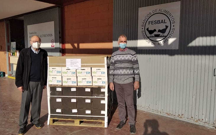 El CAECV aporta productos ecológicos a los Bancos de Alimentos de la Comunitat Valenciana