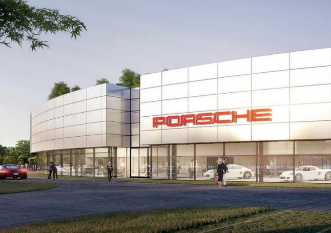 Porsche prueba una fachada con tecnología verde que absorbe el dióxido de nitrógeno en su fábrica de Stuttgart