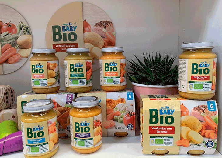Carrefour introduce tarritos infantiles ecológicos en Andalucía