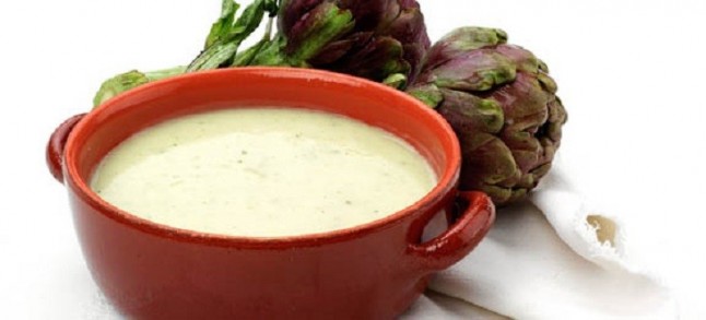 Puré de alcachofas y gruyere