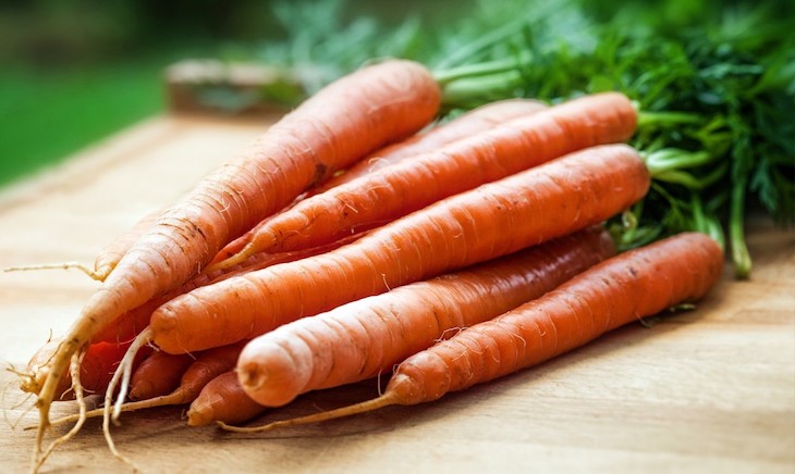 Ojito con las zanahorias y la alergia