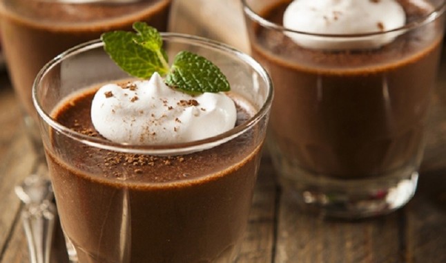 Natillas de chocolate sin azúcar