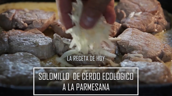 Solomillo a la parmesana de: Campos Carnes Ecológicas