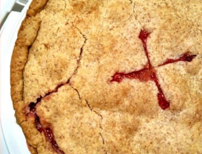 Tarta de fresas y coco