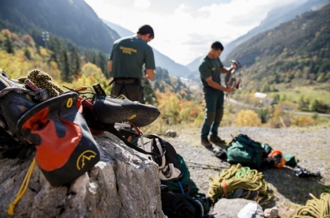 Los rescates de la Guardia Civil en montaña se reducen en Huesca