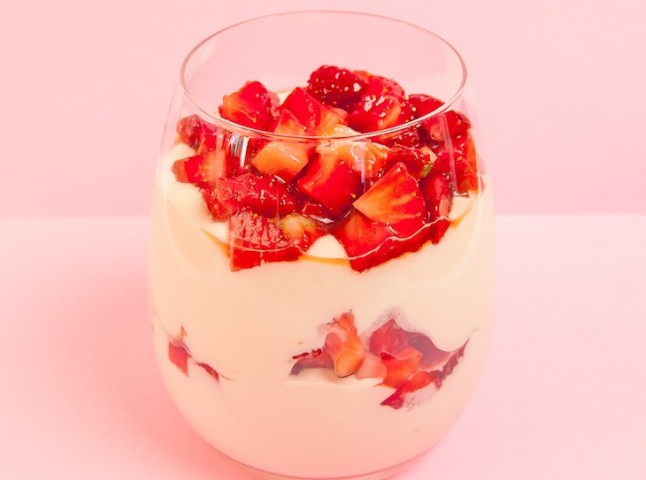 Delicia de fresa con crema