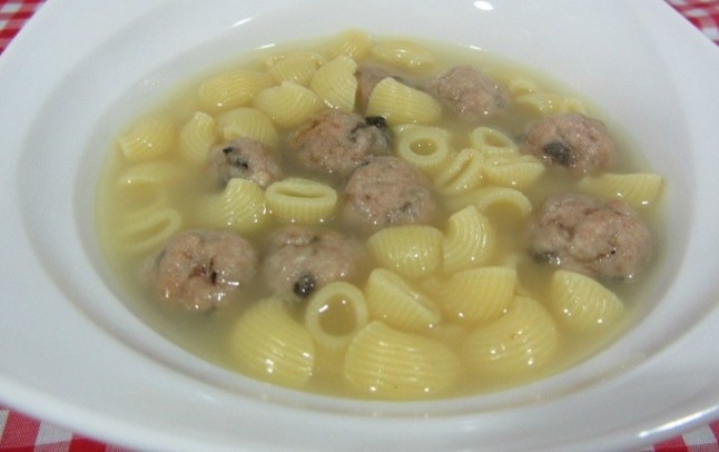 Sopa de galets de Navidad