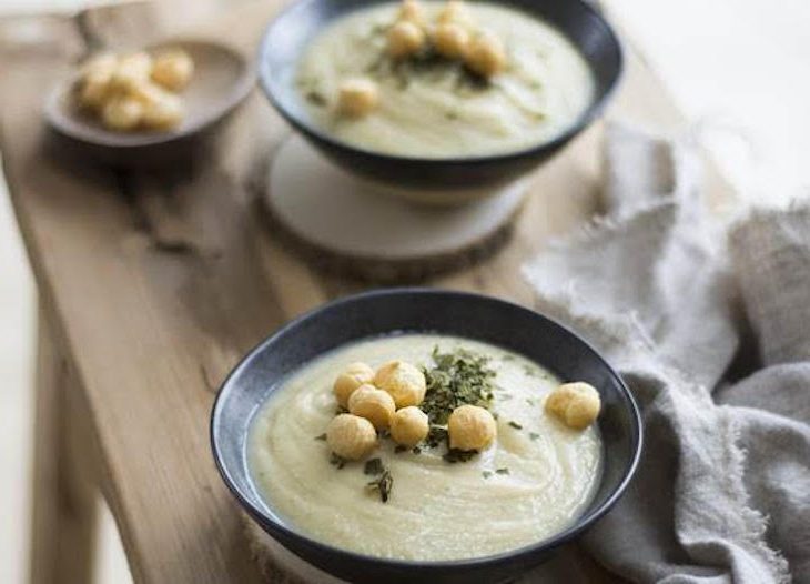 Receta ecológica de Sopa crema de verduras blancas