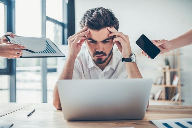 Estres en el trabajo y con problemas para dormir