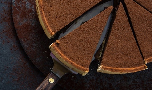 Cheesecake con cobertura de chocolate