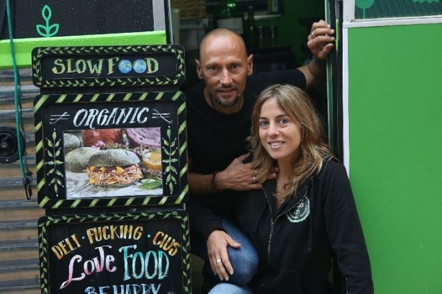 Comida ecológica sobre ruedas