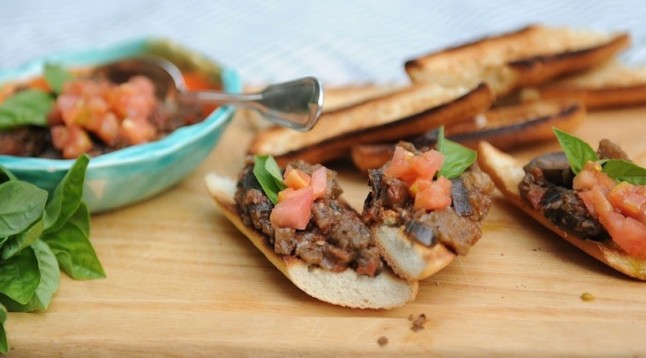 Receta Ecólogica recomendada por ECOticias.com: Montaditos de berenjena