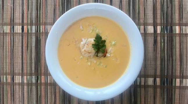 Gazpacho de melocotón