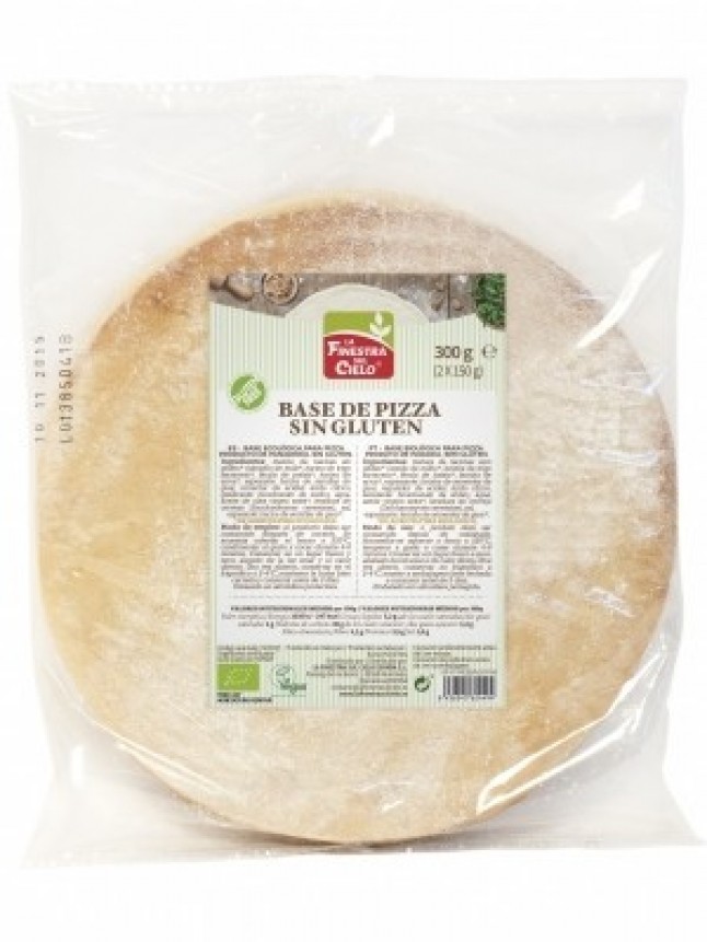 Base ecológica de pizza sin gluten