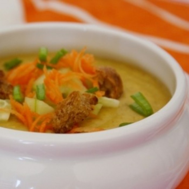 Garbanzos con alga Kombu en crema