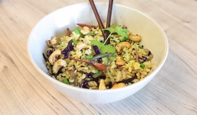 Arroz al estilo oriental