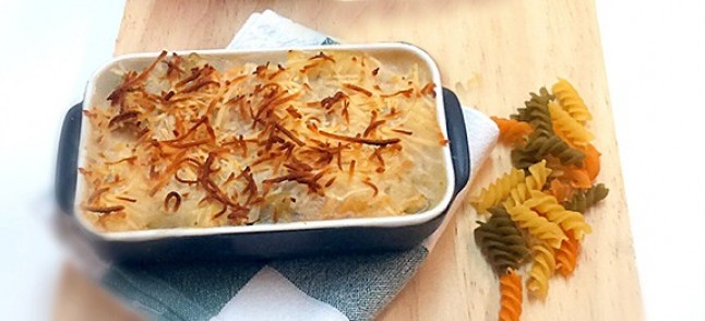 Pasta gratinada para veganos