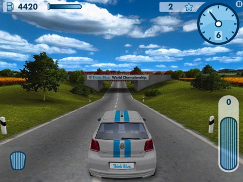 Volkswagen ha desarrollado un juego virtual de ahorro de combustible de la firma para iPhone