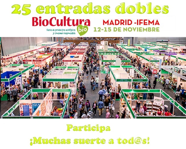 Sorteamos 25 entradas dobles para BioCultura Madrid 2016