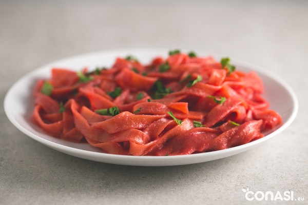 Recetas Ecológicas: Pasta vegana con remolacha