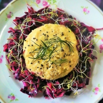 Recetas Ecológicas: Puré de mijo con col lombarda