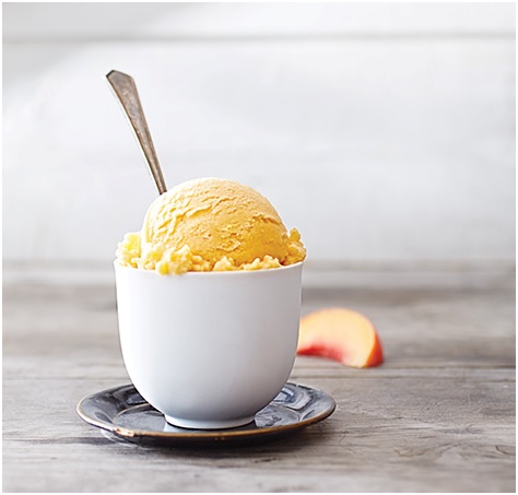 ‘Recetas Caseras y Ecológicas’: Sorbete de melocotón con leche vegetal