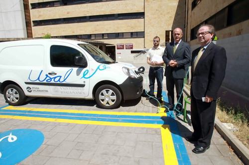 Red de recarga de vehículos eléctricos en la Universidad de Salamanca