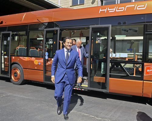 Primer autobús híbrido en la flota urbana de Móstoles (Madrid)