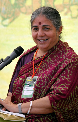 PENSAMIENTO Vandana Shiva: "“La transgenia es a la agricultura lo que la usura a la economía”