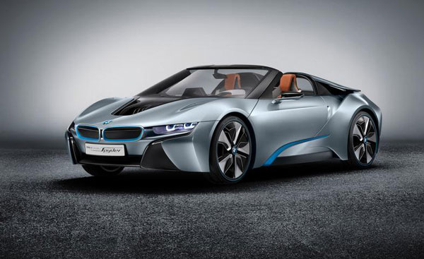 Híbrido descapotab&amp;#8203;le. BMW desarrolla el nuevo prototipo BMW i8 Concept Spyder
