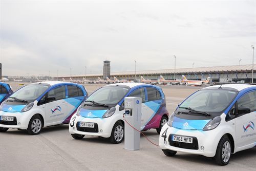 GE Energy instala 53 puntos de recarga de eléctricos para vehículos de Aena