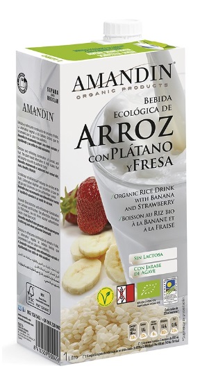 Una bebida para toda la familia: Bebida de Arroz con Plátano y Fresa Ecológica