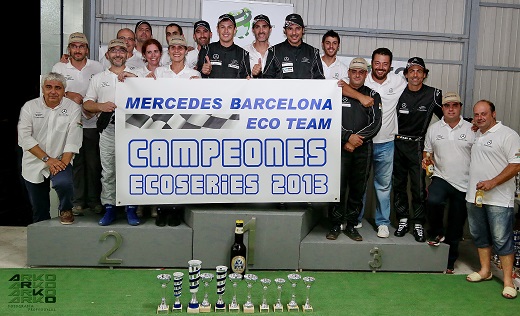 El Mercedes Barcelona Eco Team gana las ECOseries 2013 en sus categorías de Regularidad y Electroseries