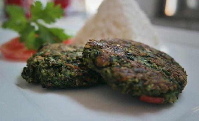 Hamburguesas de espinacas