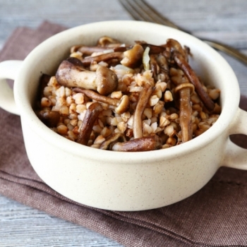 Recetas Ecológicas: Trigo sarraceno con setas y puerros