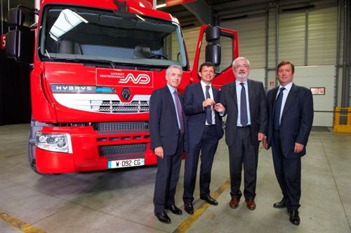 Los primeros camiones híbridos de Norbert Dentressangle entregados por Renault Trucks estarán pronto en las carreteras