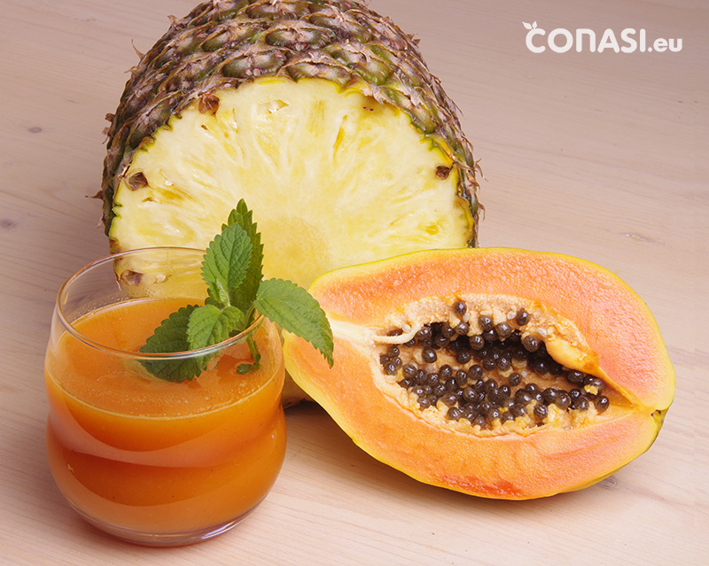 ‘Recetas Caseras y Ecológicas’: Zumo doble P: Papaya y Piña
