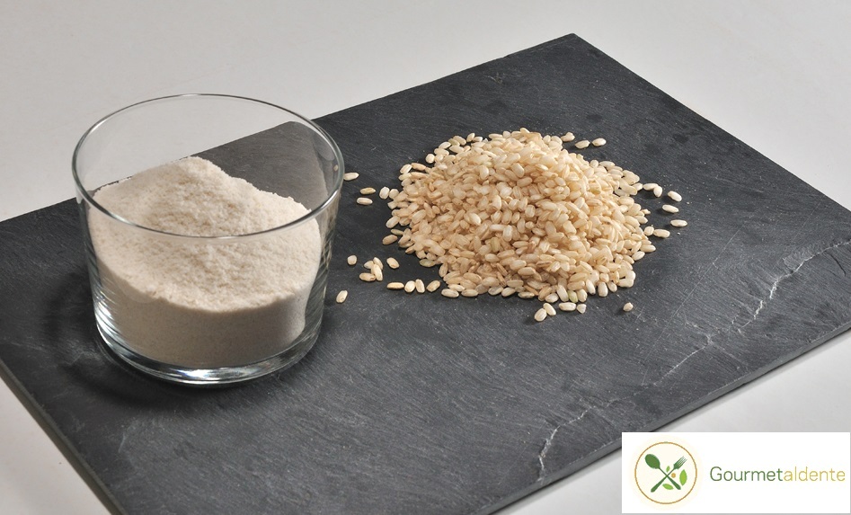La harina de arroz integral