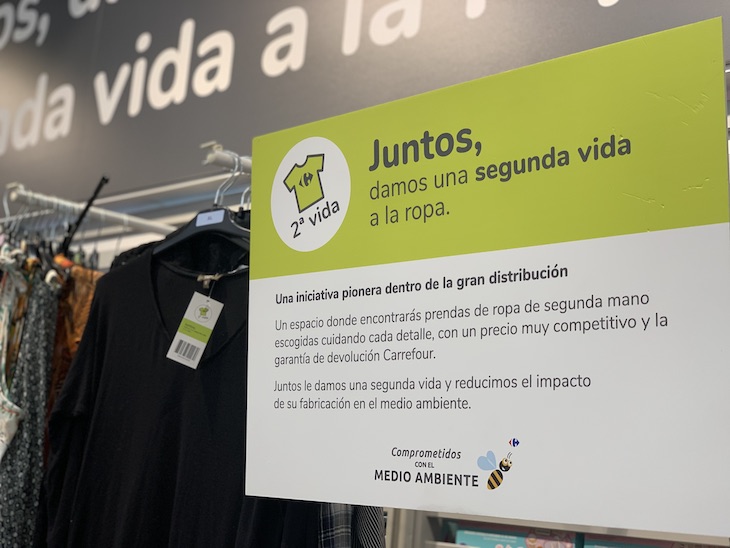 Ropa de segunda mano también en Carrefour