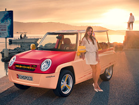 Rinspeed presenta el coche eléctrico playero