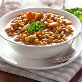 Recetas Ecológicas: Guiso reconfortante de lentejas y arroz rojo