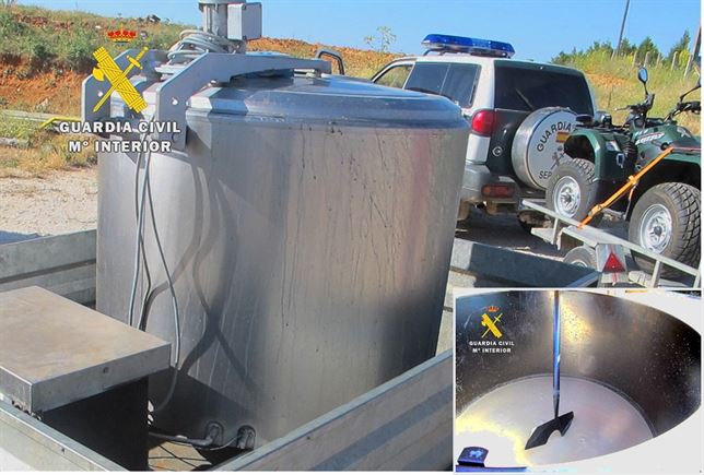 Leche de cabra en mal estado  en Huerta de Rey