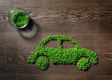 Autos ecológicos hechos de fibras vegetales