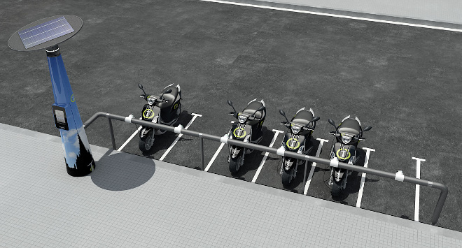 Mobecpoint pondrá en marcha un servicio piloto de moto sharing en Barcelona