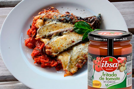 Recetas Ecológicas: Berenjenas con jamón serrano y salsa de tomate IBSA