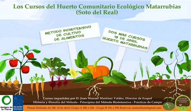 Madrid: Mini-cursos del Método Biointensivo de Cultivos de Alimentos