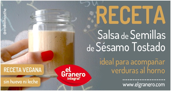 ‘Recetas Ecológicas’: Salsa de Sésamo Tostado para aliñar verduras