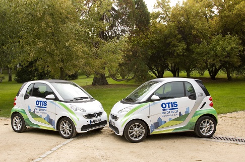 Otis incorpora siete nuevas unidades a su flota de vehículos ecológicos