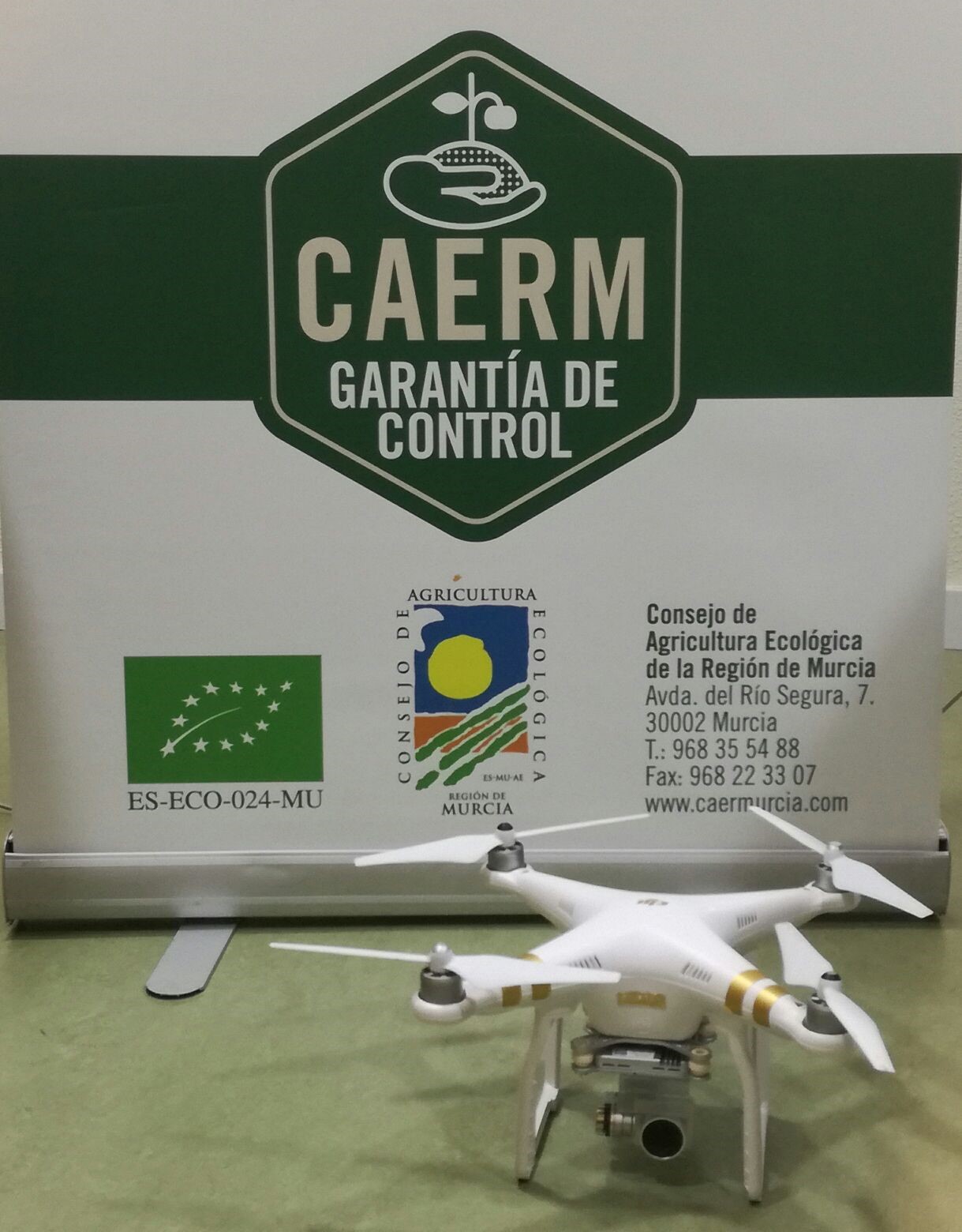 Los drones al servicio de las inspecciones de Agricultura Ecológica en Murcia